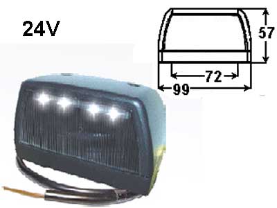 Led rekisterivalo 24V