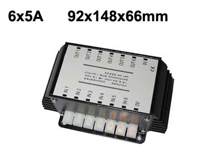 J�nnitteen alennin 12-24V->12V 6X5A