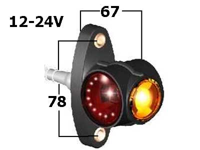 Led kumivarsivalo 12-24V Pu/Va/ke.