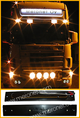 Scania led kattokilpivalot
