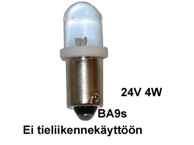 Led polttimo 24V BA9S (4W) 10kpl/pkt